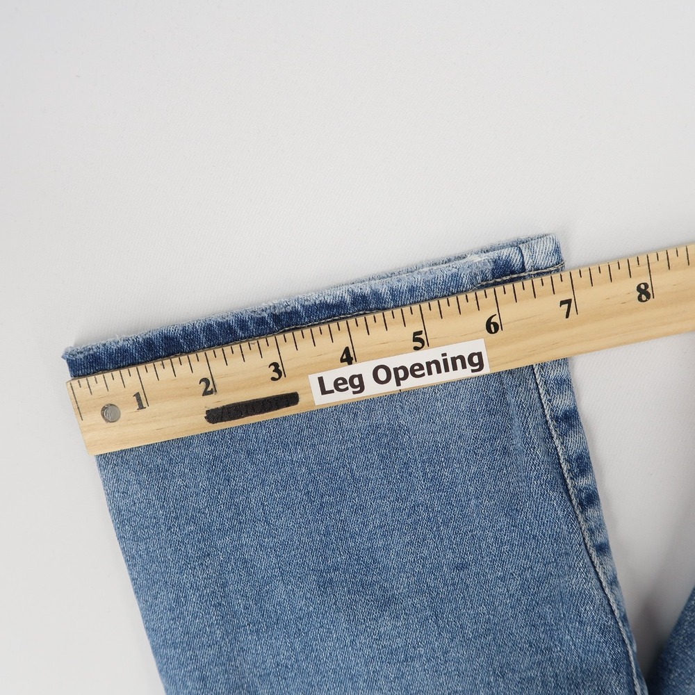 AG Mari Jeans Womens 31 Blue Crop High Rise Slim Straight Stretch - Picture 10 of 12